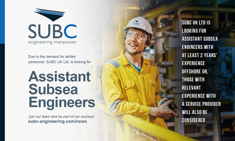assistant subsea engineers wanted